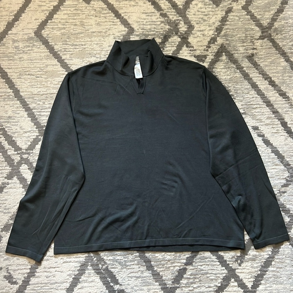 Croft & Barrow Men Green SweatShirt Size XL